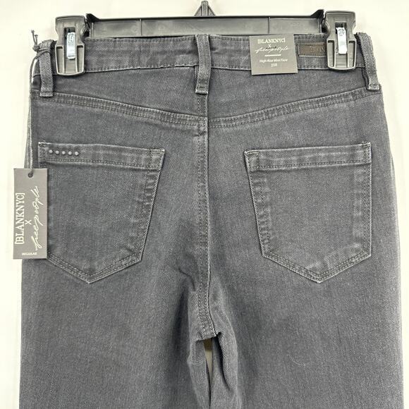 Blank NYC x Free People The Hoyt High-rise Mini Flare Black Jeans Size 25 NWT - Picture 4 of 8